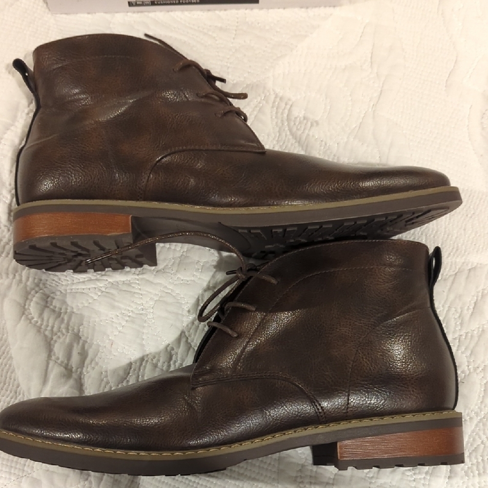 Sonoma Men's Dark Brown Ledger Boots, Size 9.5 Men's - Picture 3 of 6
